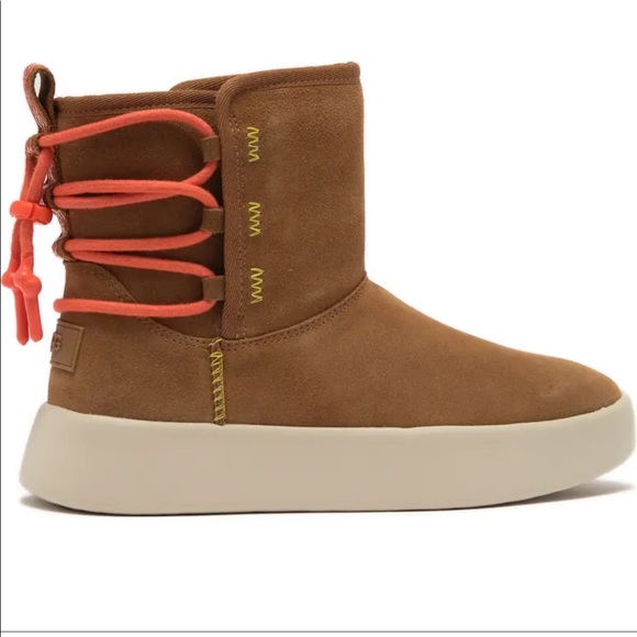 UGG Shoes - UGG Boom Faux Fur Lined Leather Ankle Boot